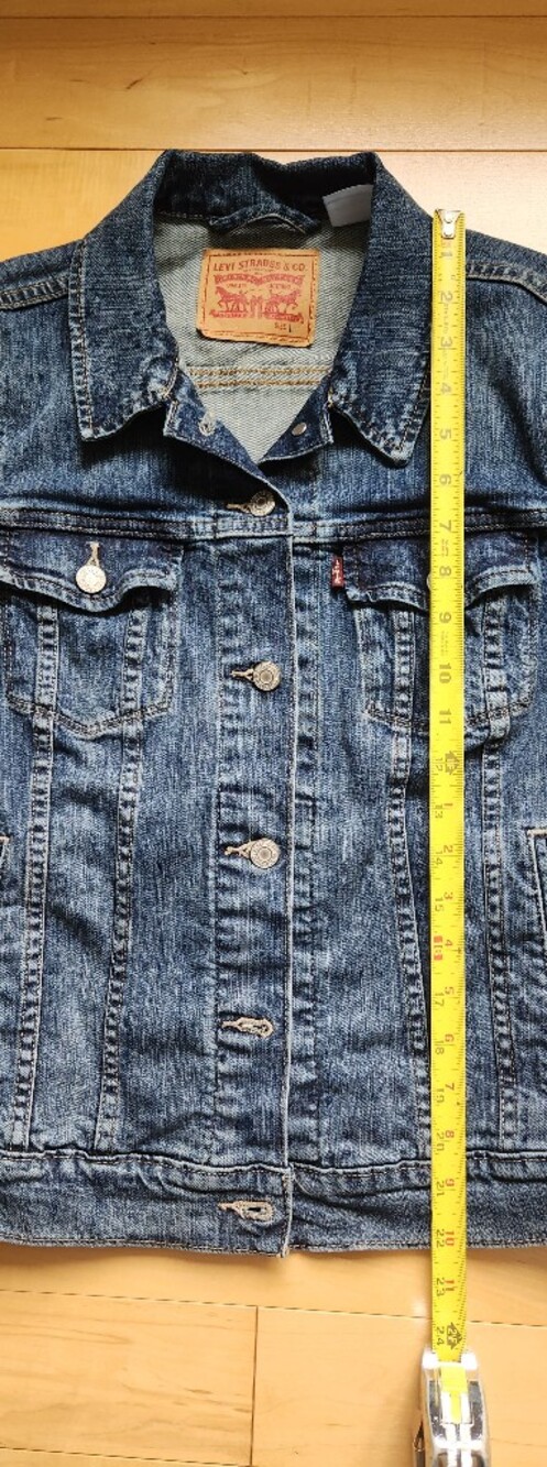 Levi Strauss Trucker Jean Jacket Cotton - Large - Picture 7 of 7